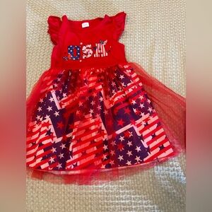 girls USA dress 2t-3t